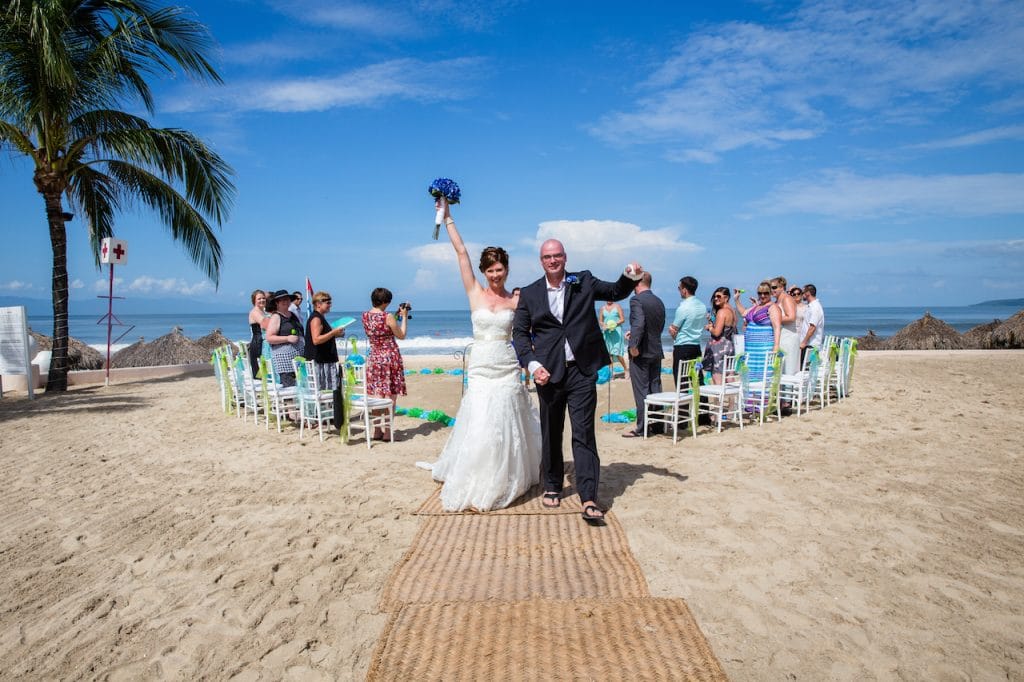 Beach wedding in Puerto Vallarta