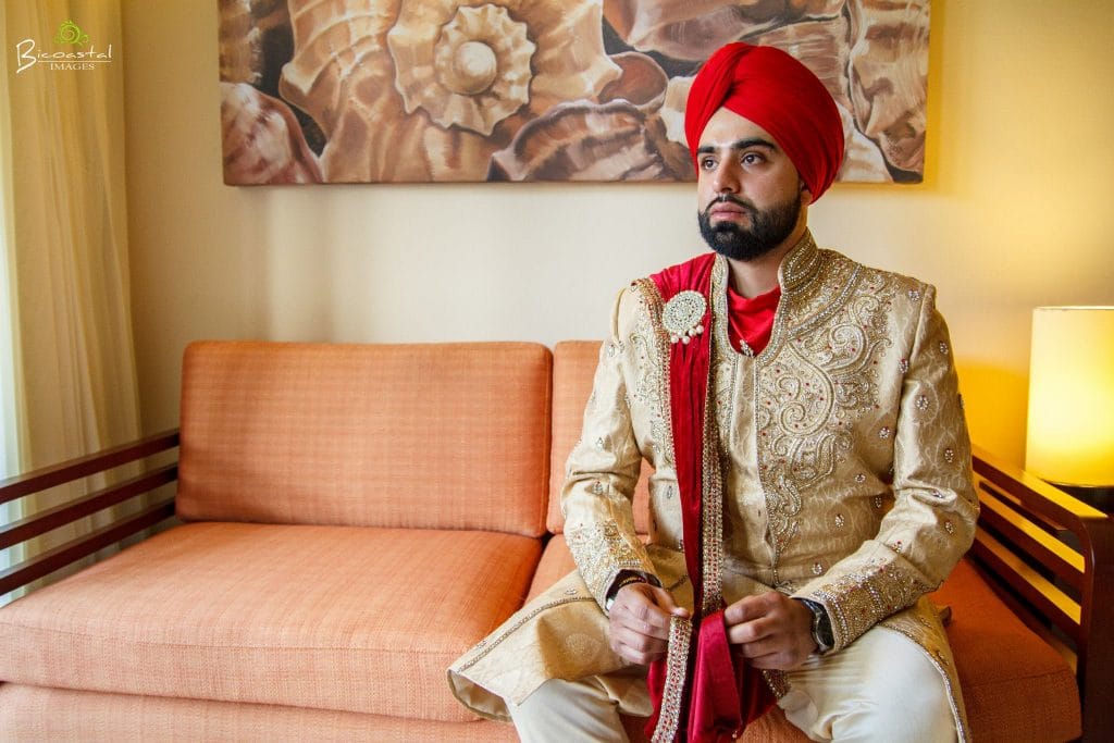  Groom before the Indian Wedding ceremony. 