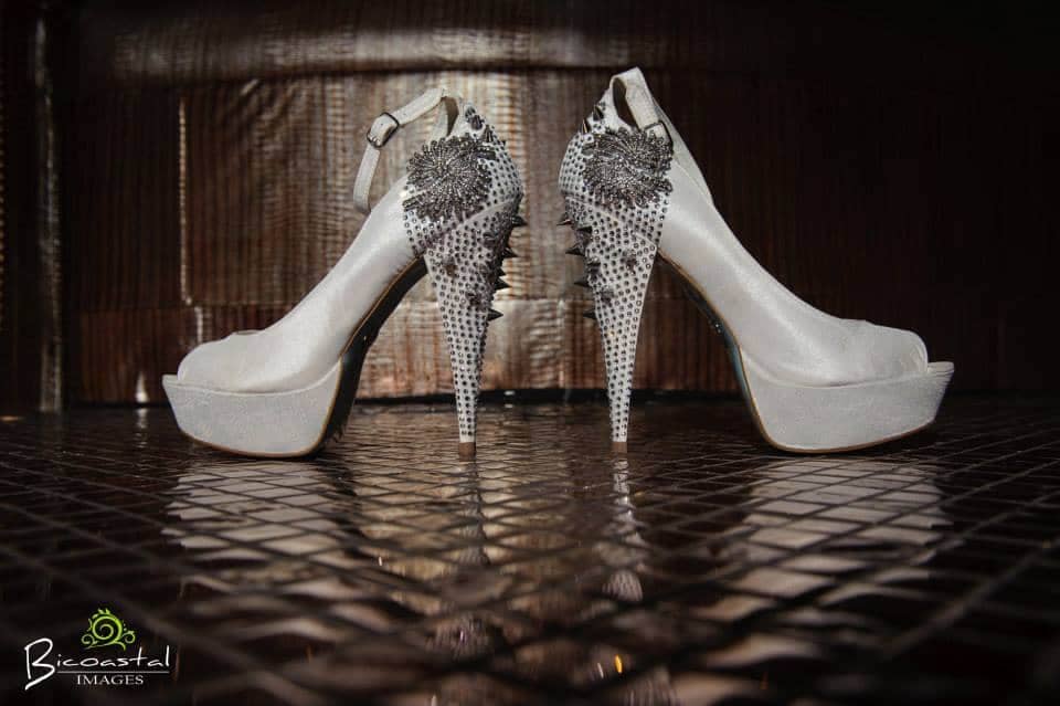 wedding shoes at Hard Rock Cancun 